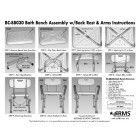 Bath Bench - With Back & Arms Instructions